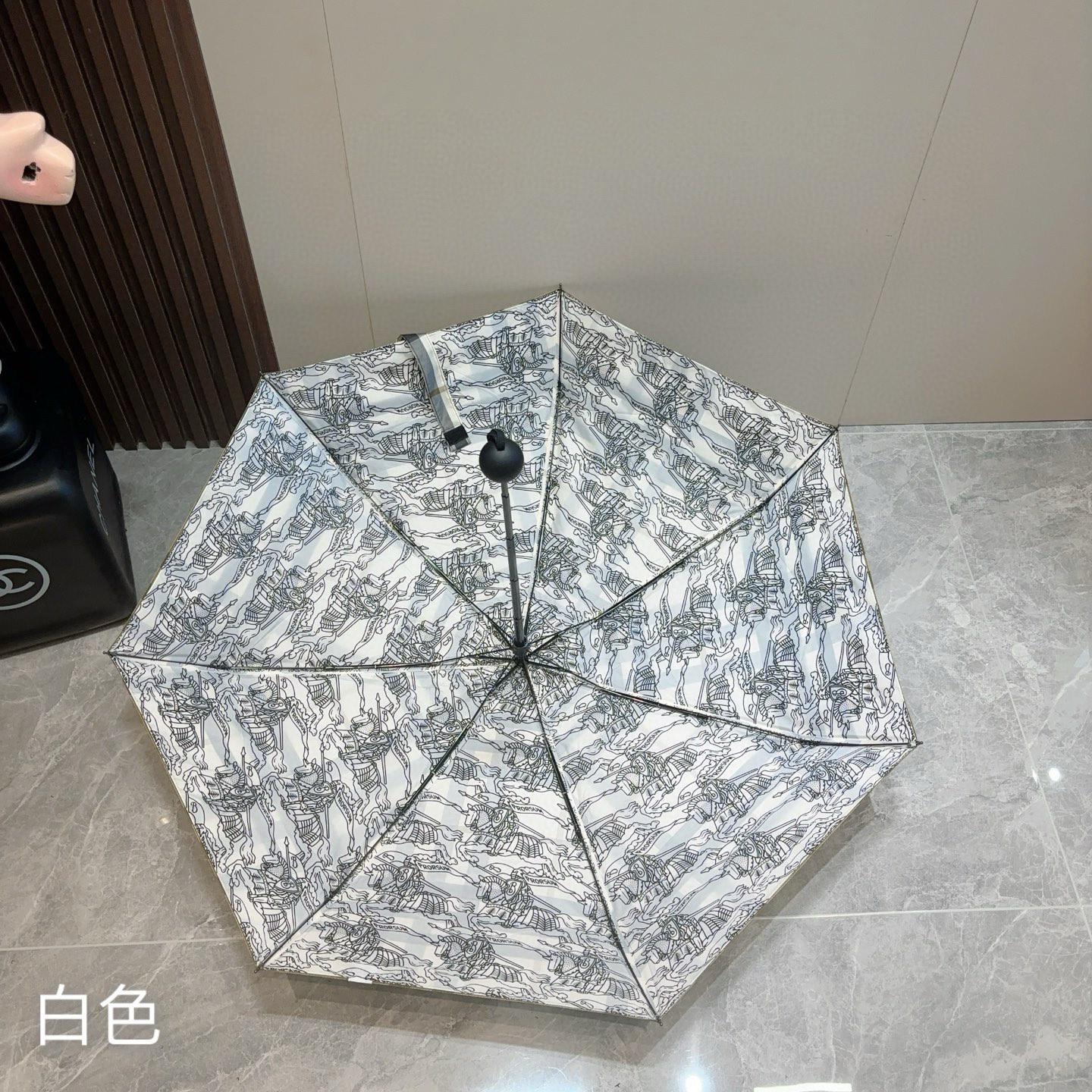  BURBERRY（巴宝莉）经典格纹 五折手动折叠晴雨伞 选用台湾进口UV防紫外线伞布 原单代工级品质 