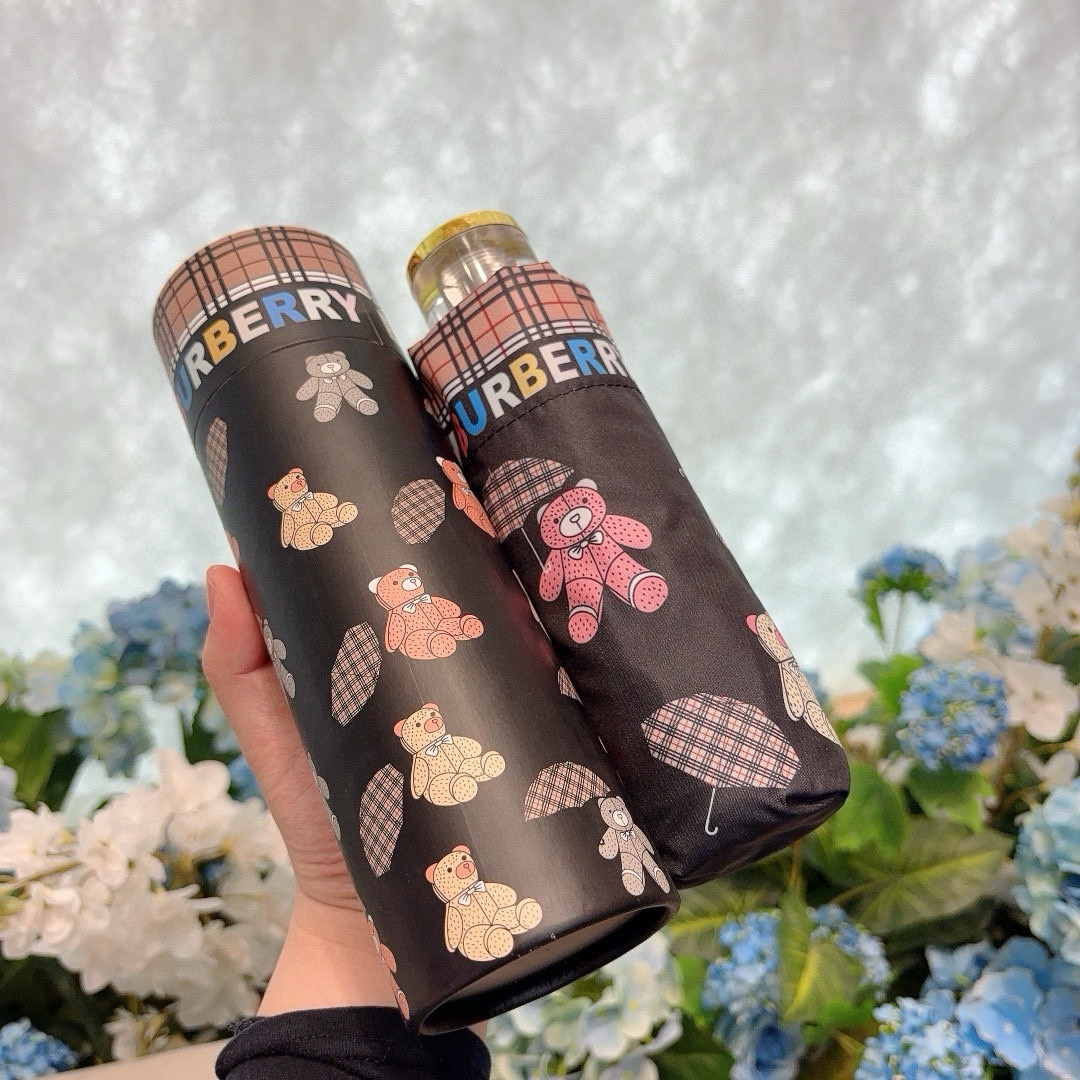  BURBERRY（巴宝莉）五折手动折叠晴雨伞 选用台湾进口UV防紫外线伞布 原单代工级品质  