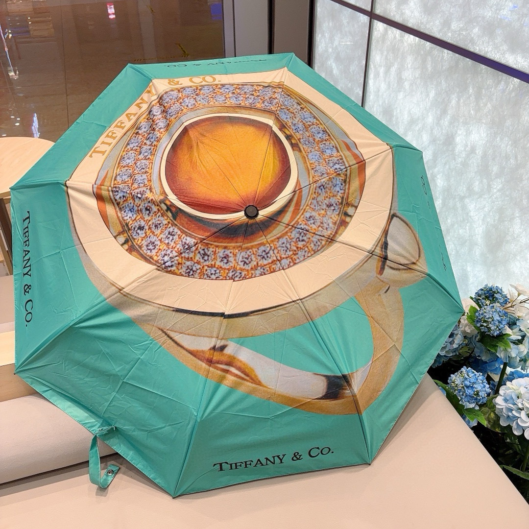    Tiffany蒂芙尼 💍钻戒 时尚独特、三折自动折叠晴雨伞 火爆来袭 夏日里的小清新 高效阻隔紫外