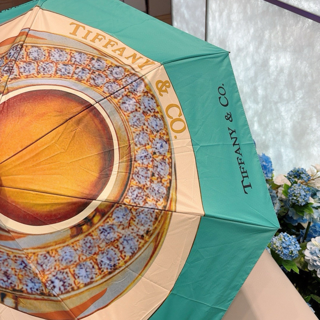    Tiffany蒂芙尼 💍钻戒 时尚独特、三折自动折叠晴雨伞 火爆来袭 夏日里的小清新 高效阻隔紫外