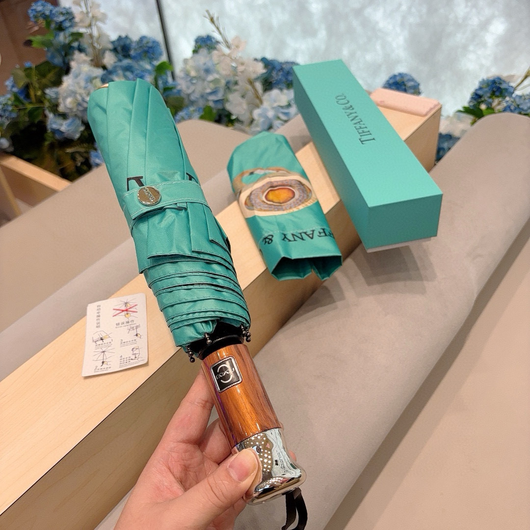    Tiffany蒂芙尼 💍钻戒 时尚独特、三折自动折叠晴雨伞 火爆来袭 夏日里的小清新 高效阻隔紫外
