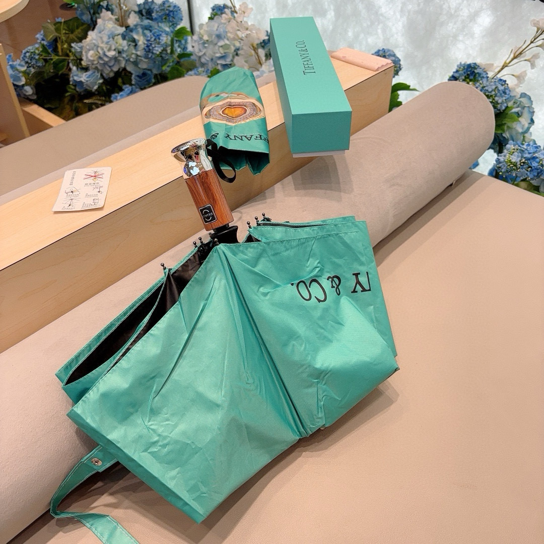   Tiffany蒂芙尼 💍钻戒 时尚独特、三折自动折叠晴雨伞 火爆来袭 夏日里的小清新 高效阻隔紫外