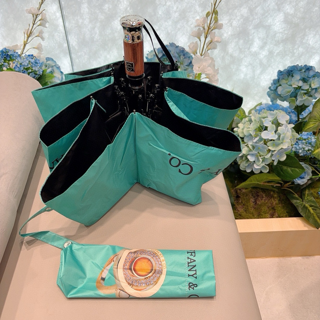    Tiffany蒂芙尼 💍钻戒 时尚独特、三折自动折叠晴雨伞 火爆来袭 夏日里的小清新 高效阻隔紫外