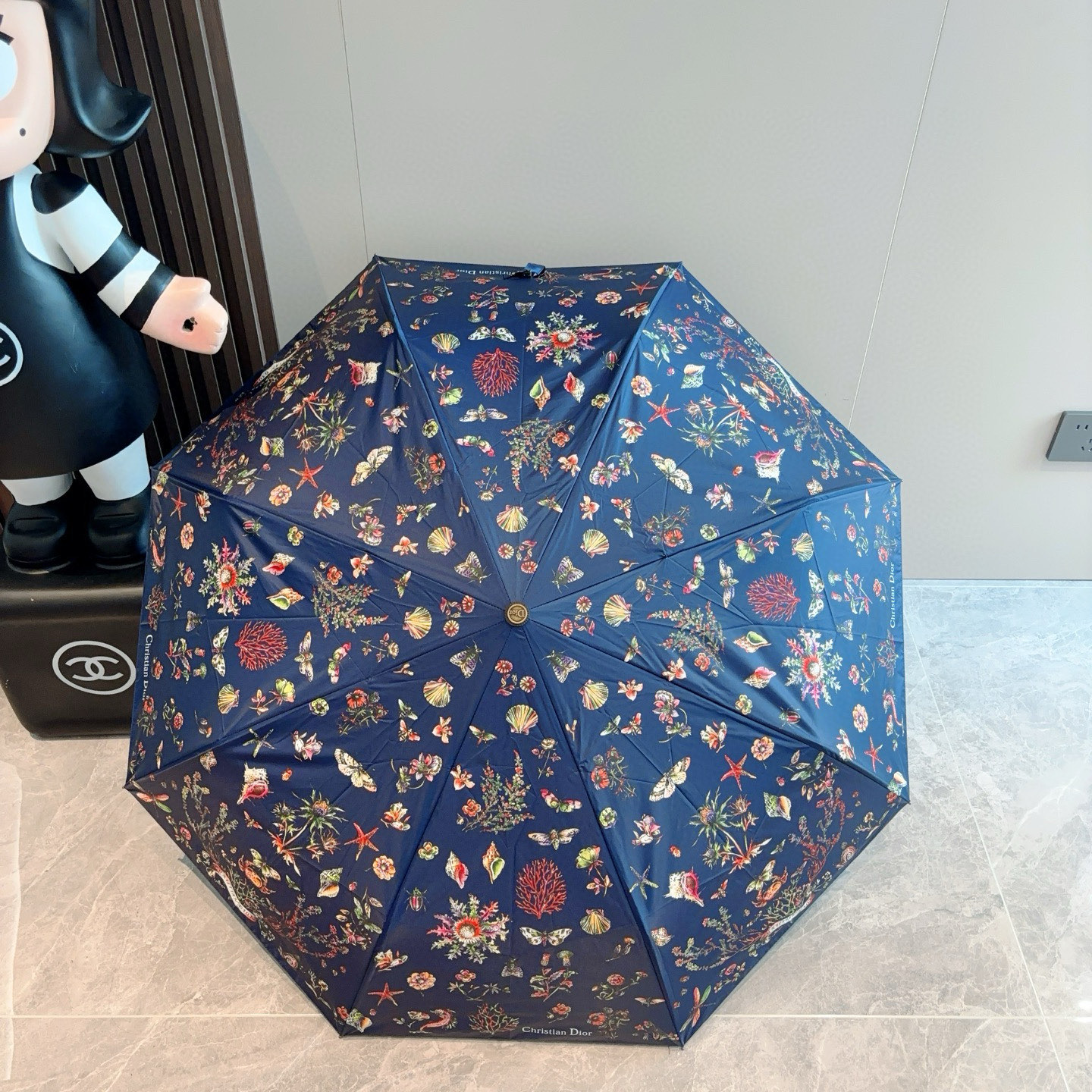  DIOR（迪奥）经典cd印花三折自动折叠晴雨伞  时尚原单代工品质 细节精致 看得见的品质 打破一成不