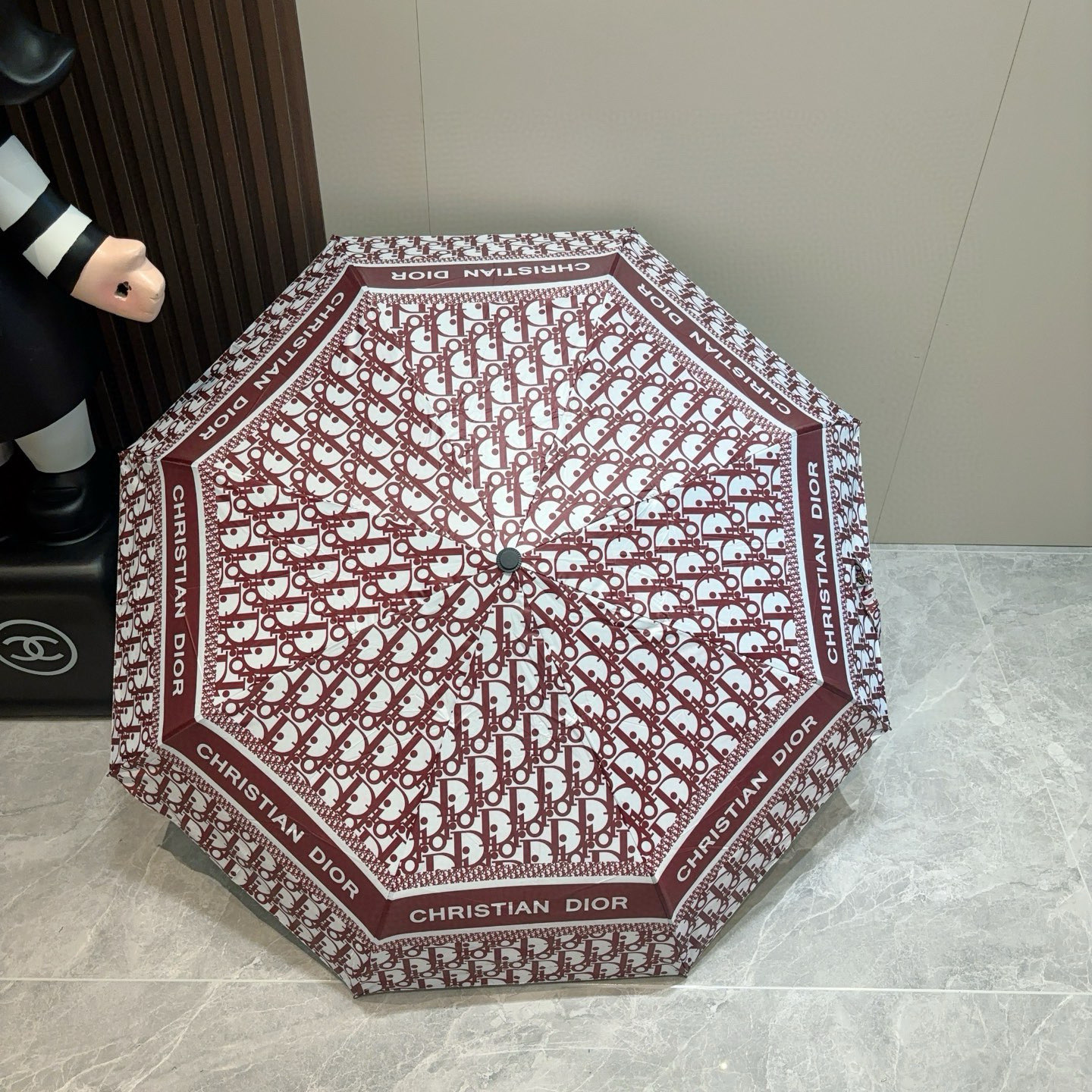  DIOR（迪奥）经典cd印花三折自动折叠晴雨伞  时尚原单代工品质 细节精致 看得见的品质 打破一成不