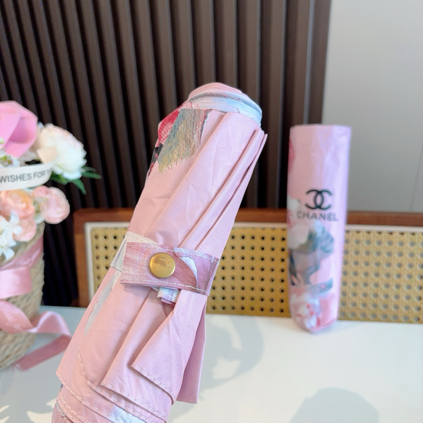  CHANEL香奈儿 三折自动折叠晴雨伞  时尚原单代工品质 细节精致 看得见的品质 打破一成不变 色泽