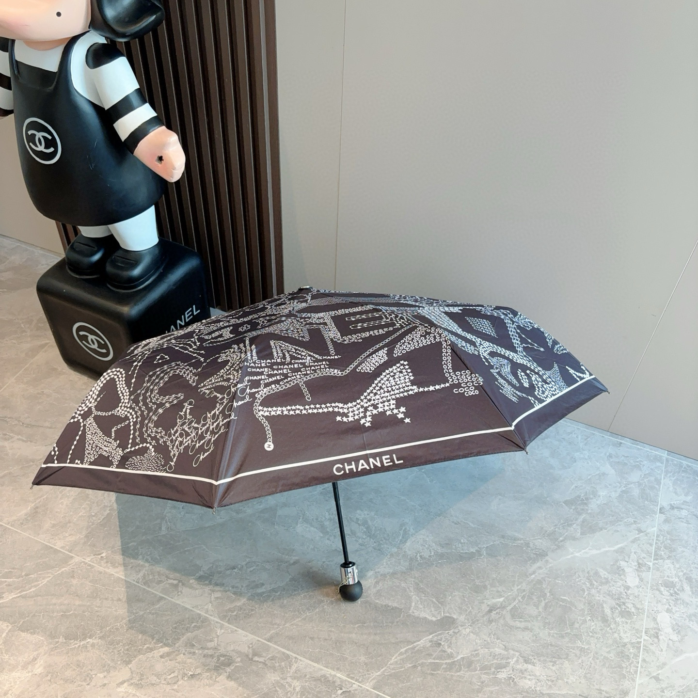  CHANEL（香奈儿）三折自动折叠晴雨伞 选用台湾进口UV防紫外线伞布 原单代工级品质  
