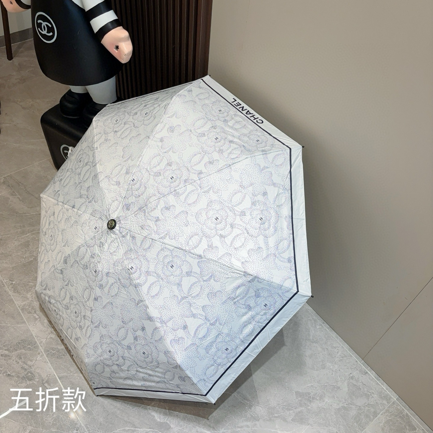  CHANEL（香奈儿）五折手动折叠晴雨伞 选用台湾进口UV防紫外线伞布 原单代工级品质  🌹