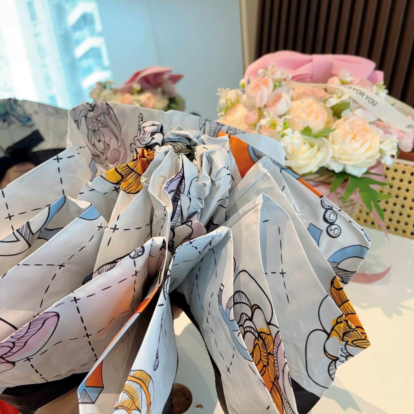  CHANEL（香奈儿）五折手动折叠晴雨伞 选用台湾进口UV防紫外线伞布 原单代工级品质  🌹