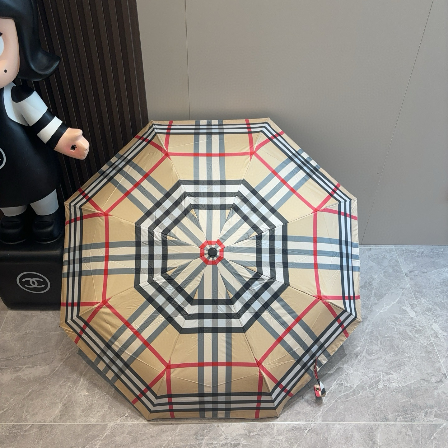  BURBERRY（巴宝莉） 三折自动折叠晴雨伞 年度巅峰之作 经典 高雅 时髦 这就是被称为英国BUR