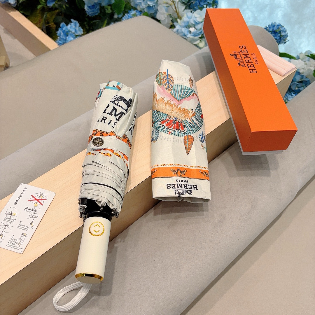     爱马仕（Hermès）   独角马 极品H家三折自动伞重磅呈现 以其精湛的工艺技术和源源不断的想