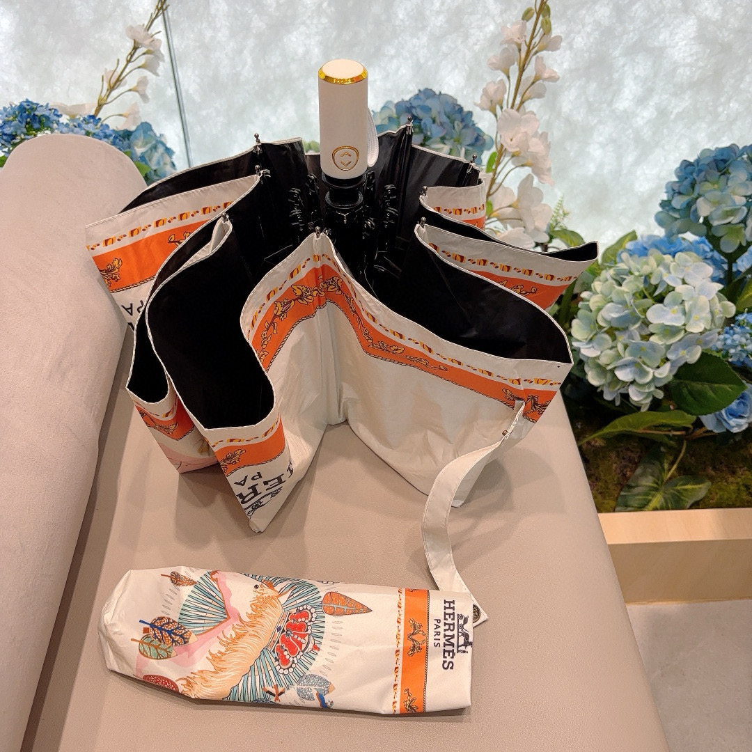     爱马仕（Hermès）   独角马 极品H家三折自动伞重磅呈现 以其精湛的工艺技术和源源不断的想