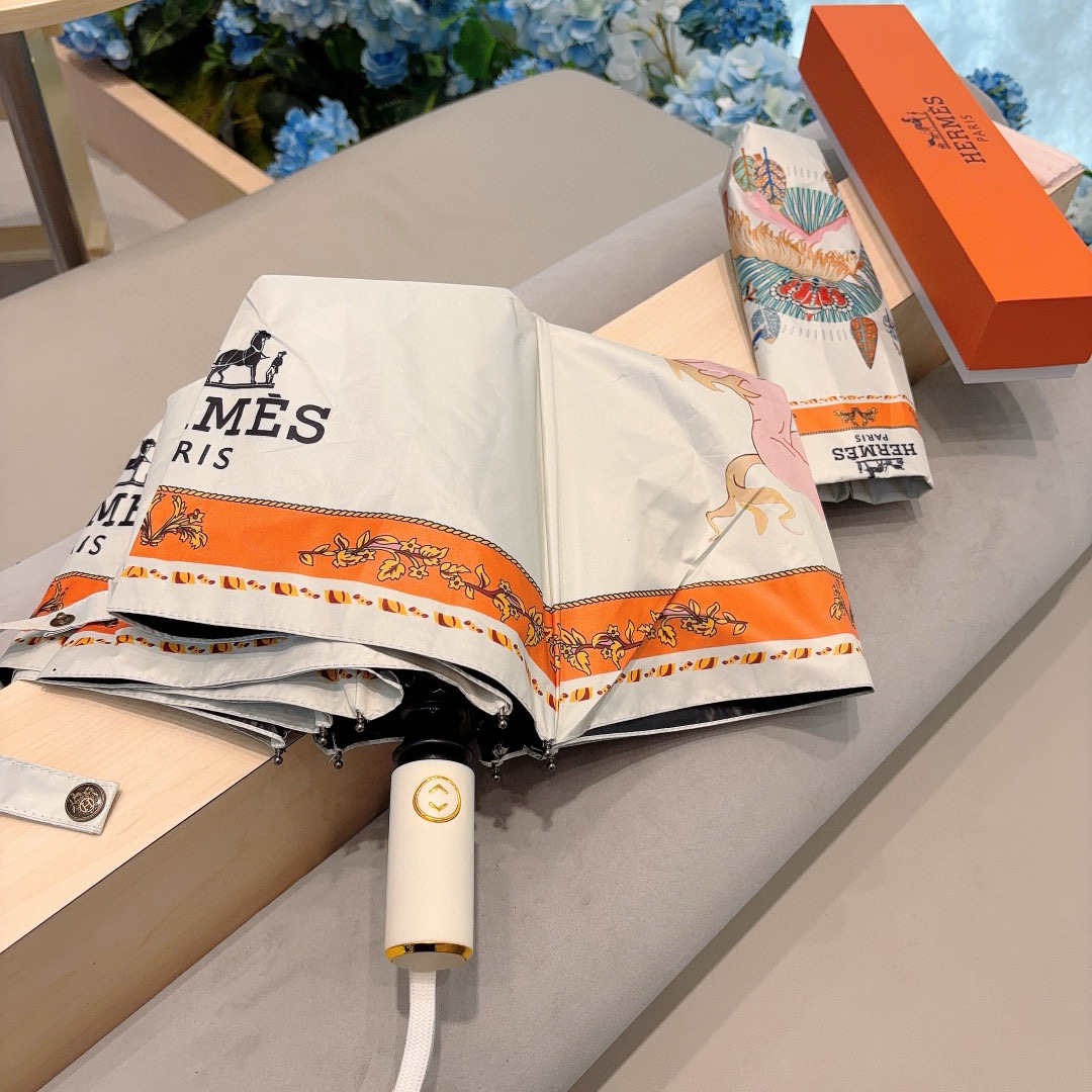     爱马仕（Hermès）   独角马 极品H家三折自动伞重磅呈现 以其精湛的工艺技术和源源不断的想