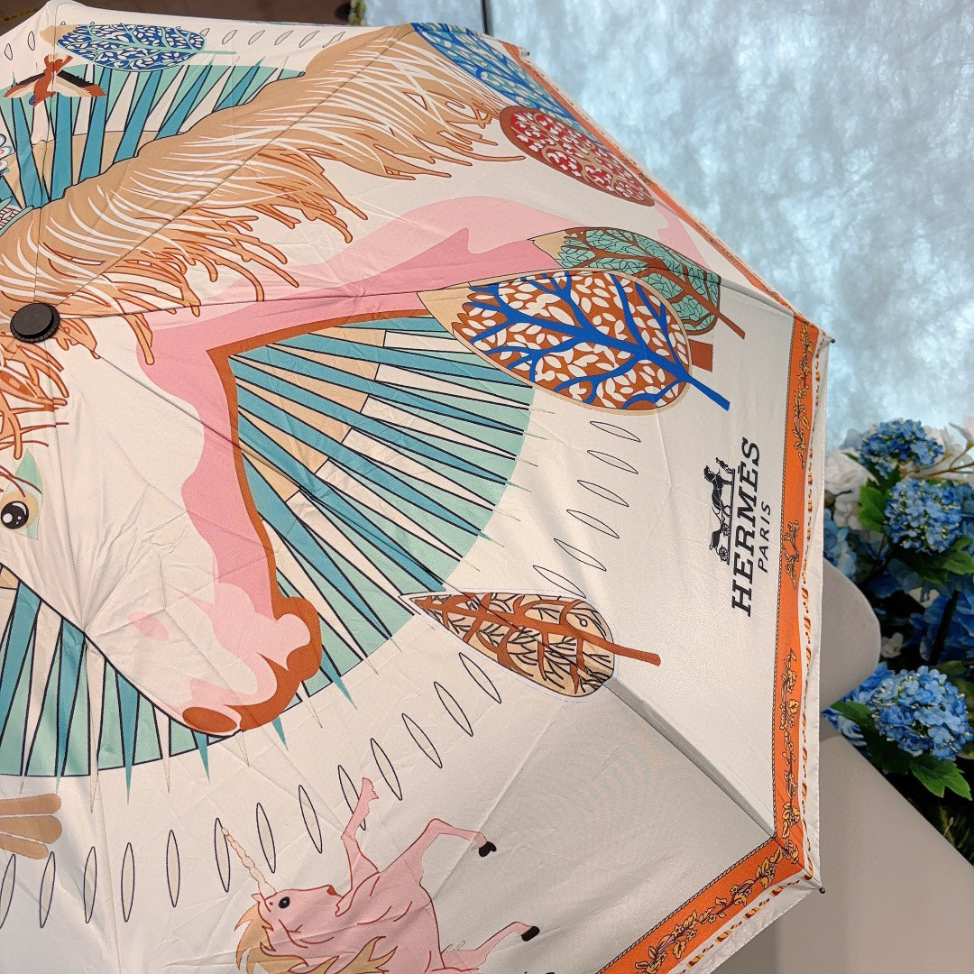    爱马仕（Hermès）   独角马 极品H家三折自动伞重磅呈现 以其精湛的工艺技术和源源不断的想