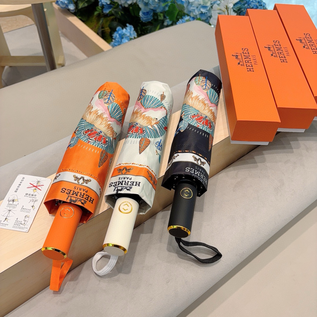     爱马仕（Hermès）   独角马 极品H家三折自动伞重磅呈现 以其精湛的工艺技术和源源不断的想