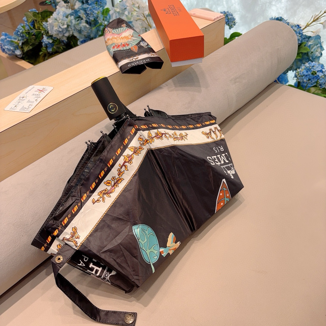     爱马仕（Hermès）   独角马 极品H家三折自动伞重磅呈现 以其精湛的工艺技术和源源不断的想