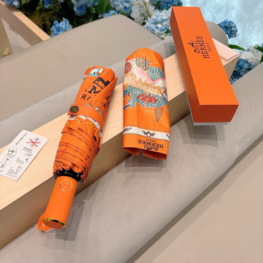     爱马仕（Hermès）   独角马 极品H家三折自动伞重磅呈现 以其精湛的工艺技术和源源不断的想