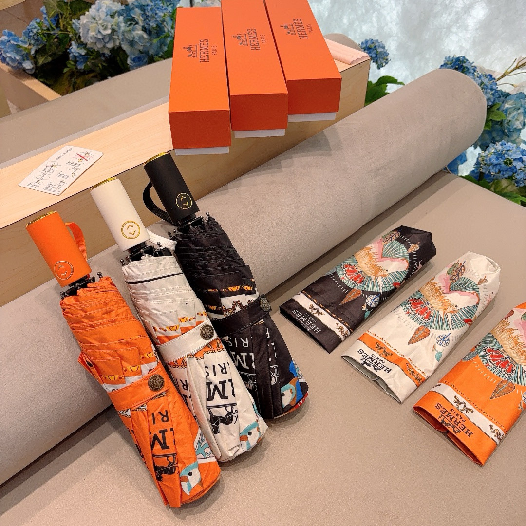     爱马仕（Hermès）   独角马 极品H家三折自动伞重磅呈现 以其精湛的工艺技术和源源不断的想