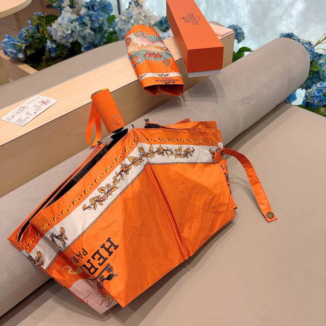     爱马仕（Hermès）   独角马 极品H家三折自动伞重磅呈现 以其精湛的工艺技术和源源不断的想