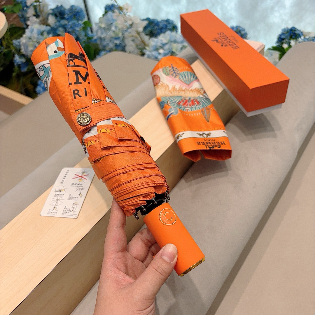     爱马仕（Hermès）   独角马 极品H家三折自动伞重磅呈现 以其精湛的工艺技术和源源不断的想