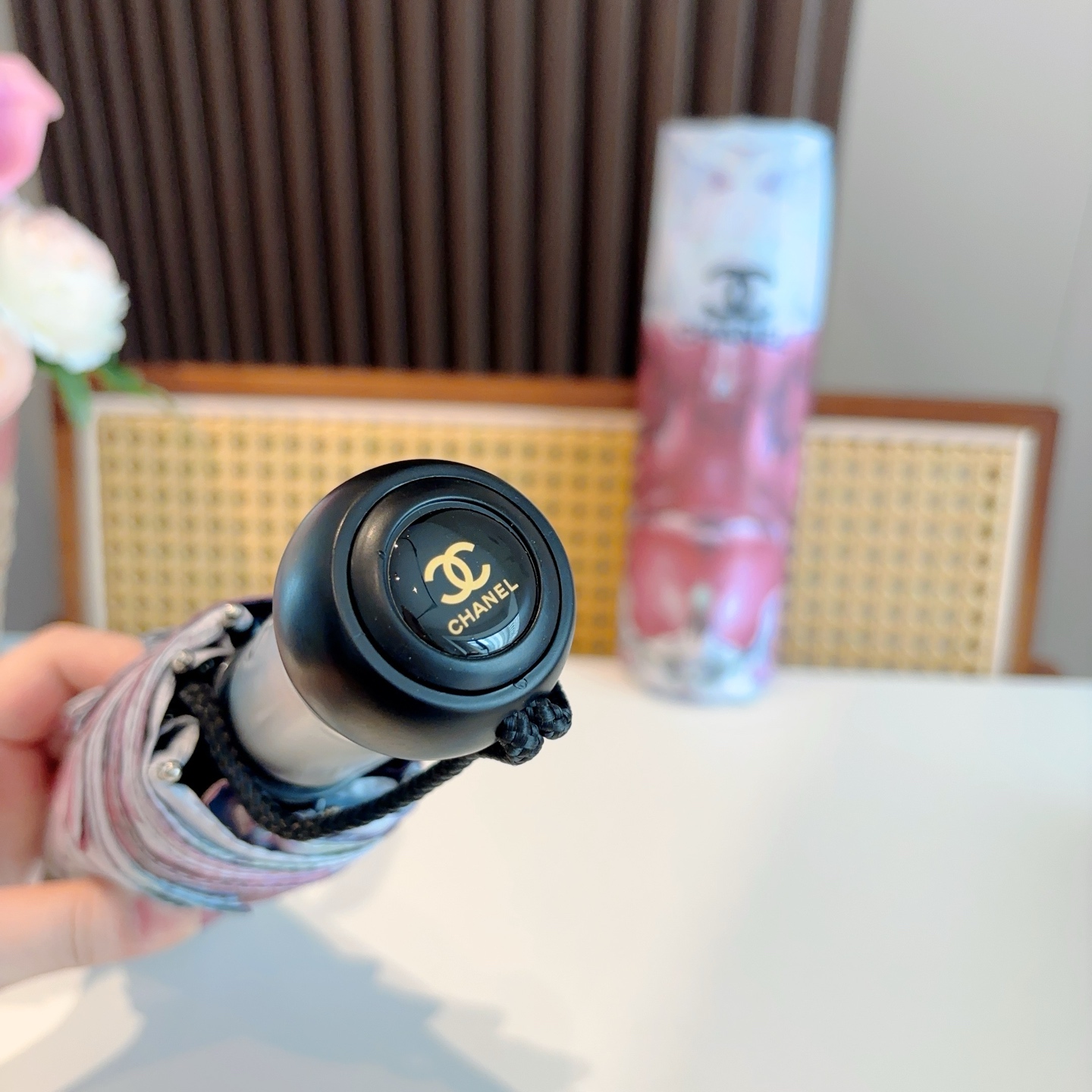  CHANEL香奈儿 三折自动折叠晴雨伞  时尚原单代工品质 细节精致 看得见的品质 打破一成不变 色泽