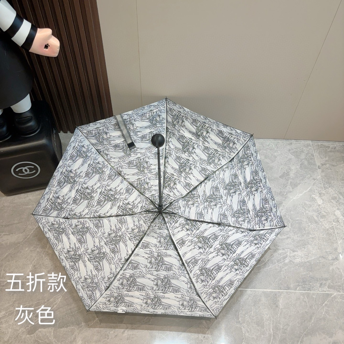  BURBERRY（巴宝莉）经典格纹 五折手动折叠晴雨伞 选用台湾进口UV防紫外线伞布 原单代工级品质 
