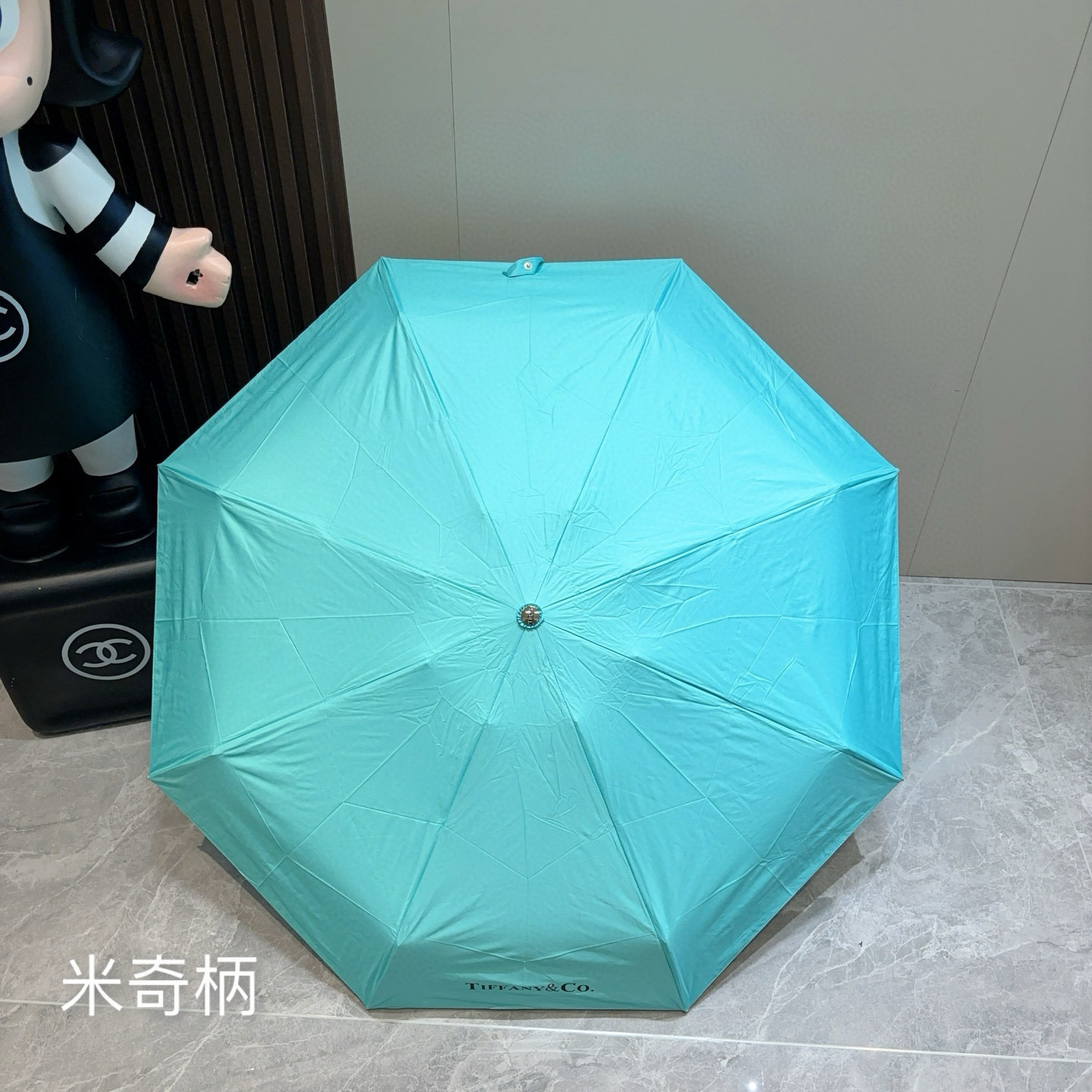  Tiffany蒂芙尼 米奇手柄 五折手开折叠晴雨伞 新款火爆来袭 夏日里的小清新 高效阻隔紫外线涂层 