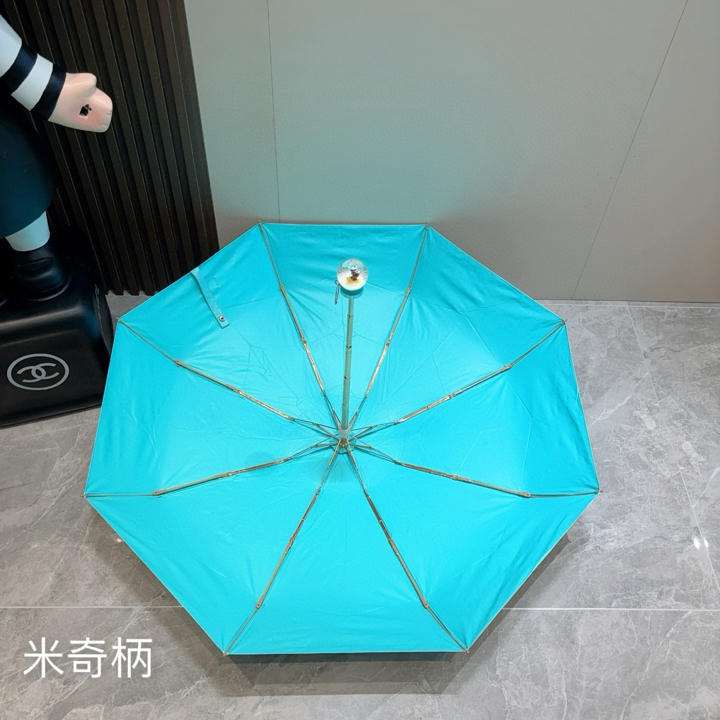  Tiffany蒂芙尼 米奇手柄 五折手开折叠晴雨伞 新款火爆来袭 夏日里的小清新 高效阻隔紫外线涂层 