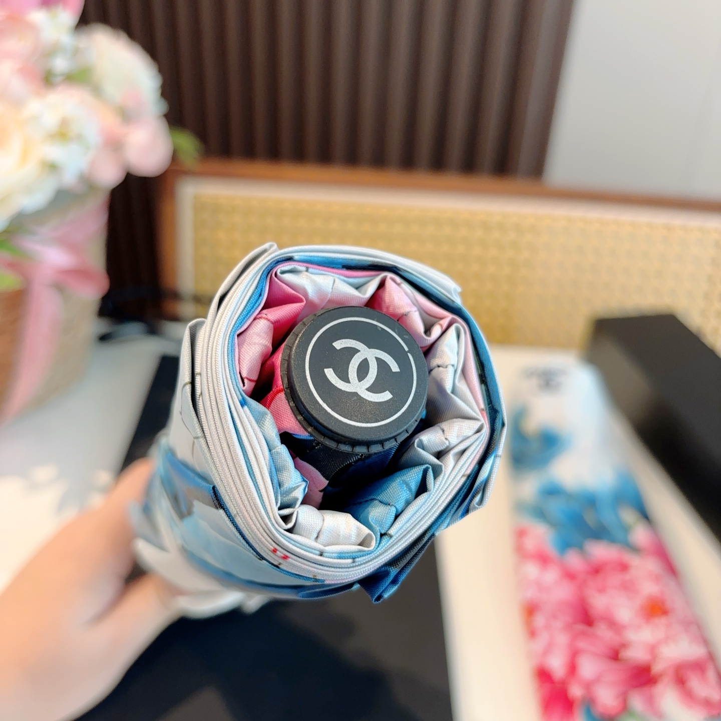  CHANEL香奈儿 三折自动折叠晴雨伞  时尚原单代工品质 细节精致 看得见的品质 打破一成不变 色泽