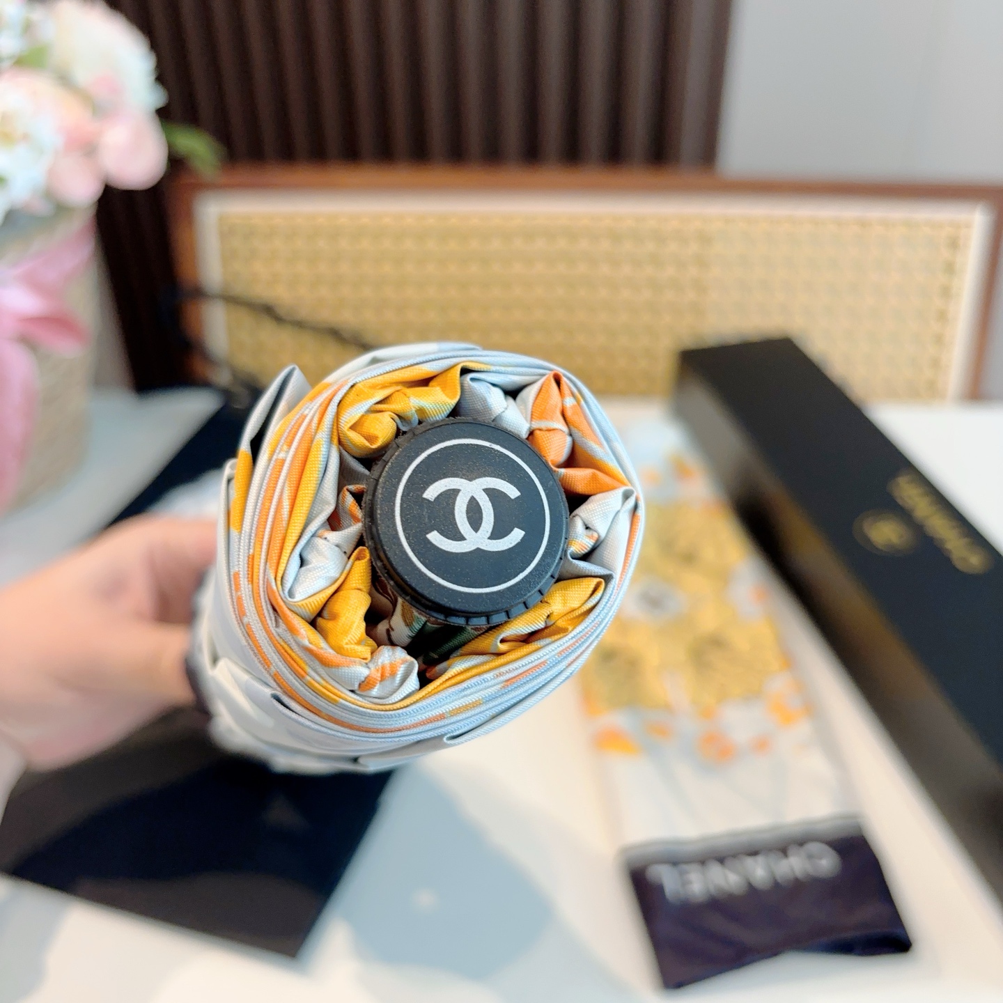  CHANEL香奈儿 三折自动折叠晴雨伞  时尚原单代工品质 细节精致 看得见的品质 打破一成不变 色泽