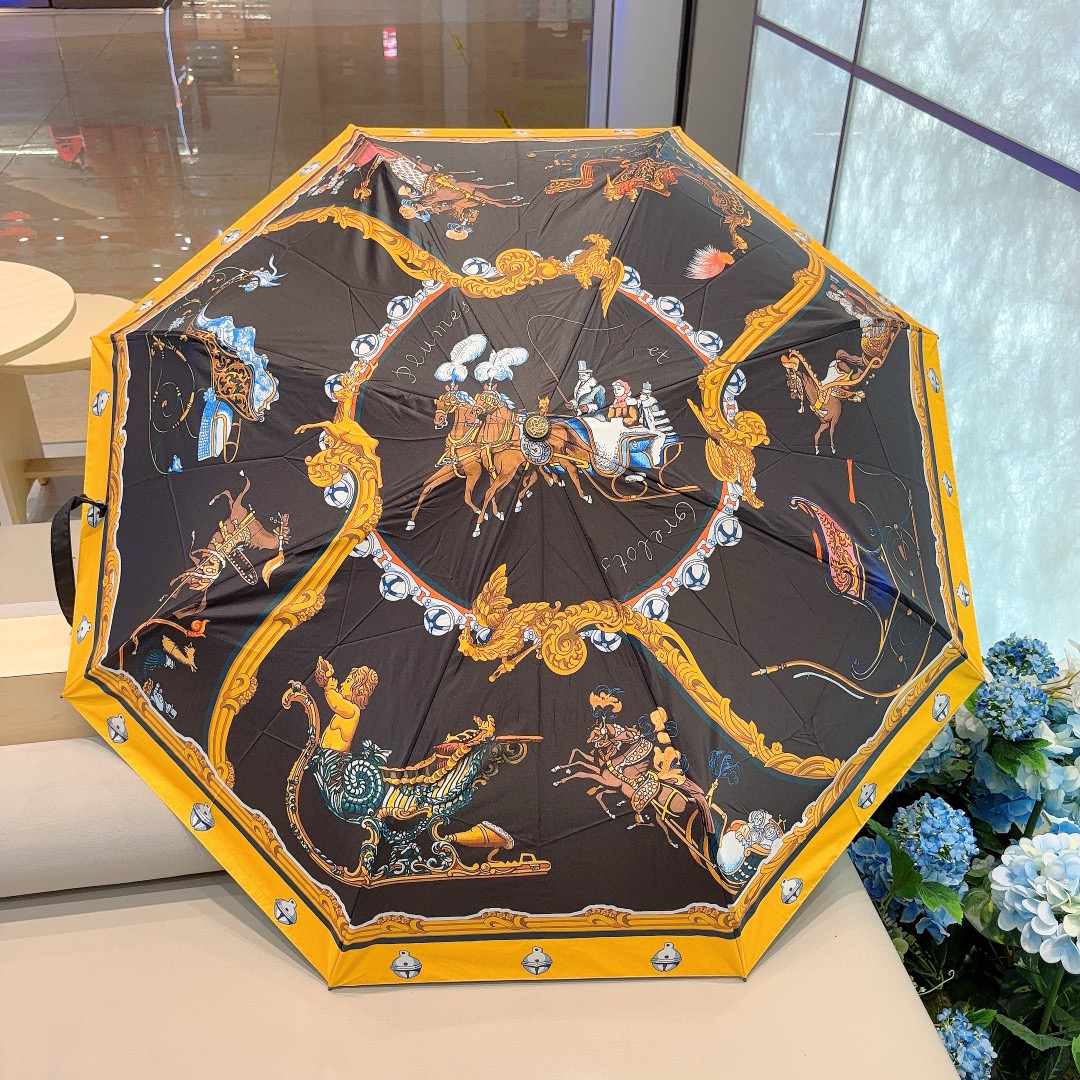     爱马仕（Hermès） 极品H家三折自动伞重磅呈现 以其精湛的工艺技术和源源不断的想像力 新涂层
