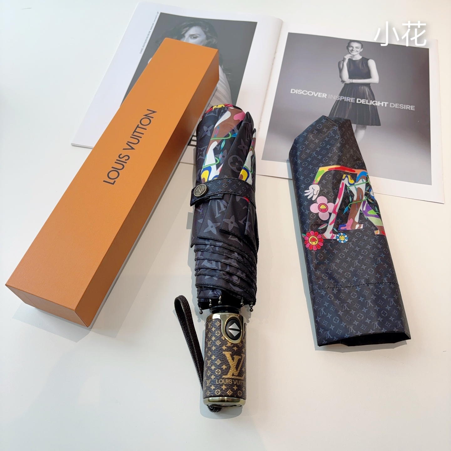 LOUIS VUITTON （路易威登）三折自动折叠晴雨伞 新涂层技术深色伞面 拥有令人惊喜的遮光效果！