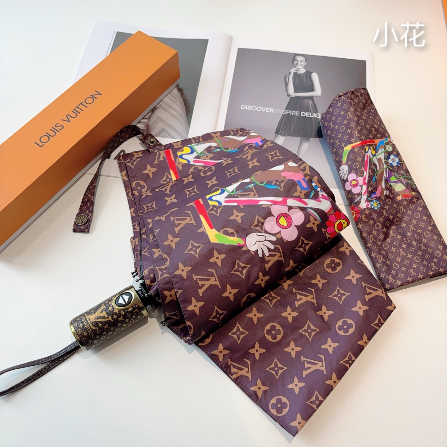 LOUIS VUITTON （路易威登）三折自动折叠晴雨伞 新涂层技术深色伞面 拥有令人惊喜的遮光效果！