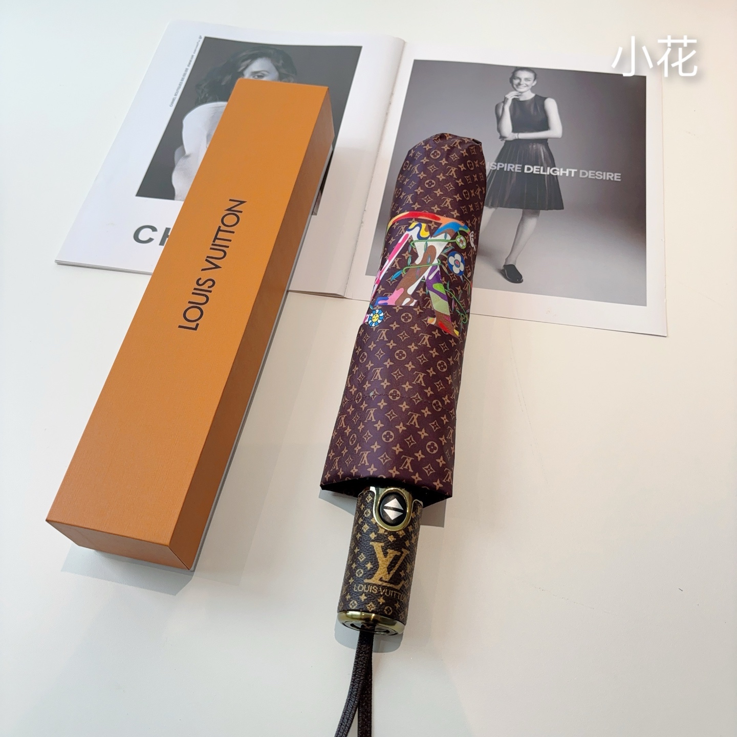 LOUIS VUITTON （路易威登）三折自动折叠晴雨伞 新涂层技术深色伞面 拥有令人惊喜的遮光效果！