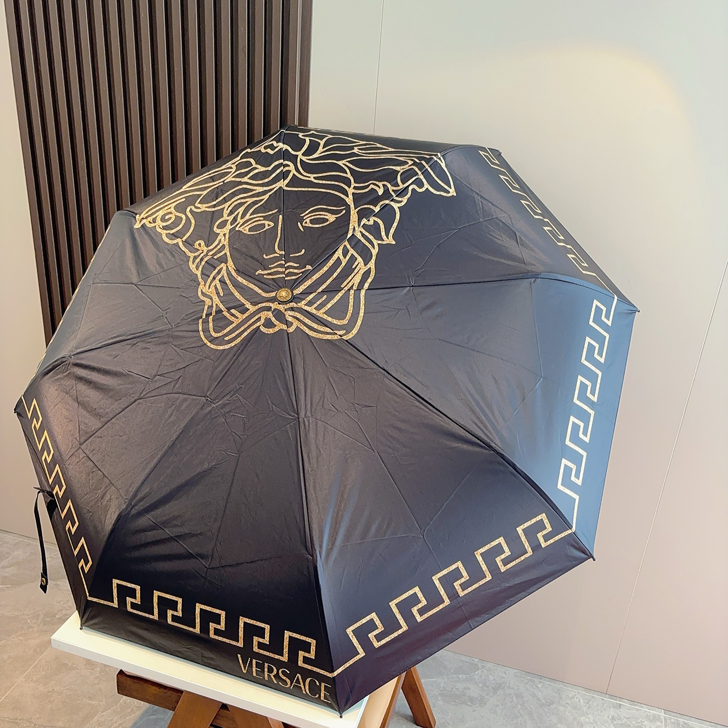  范思哲（VERSACE）新款 三折自动折叠晴雨伞 年度最新火爆单品  原单代工级品质 第一代210T碰