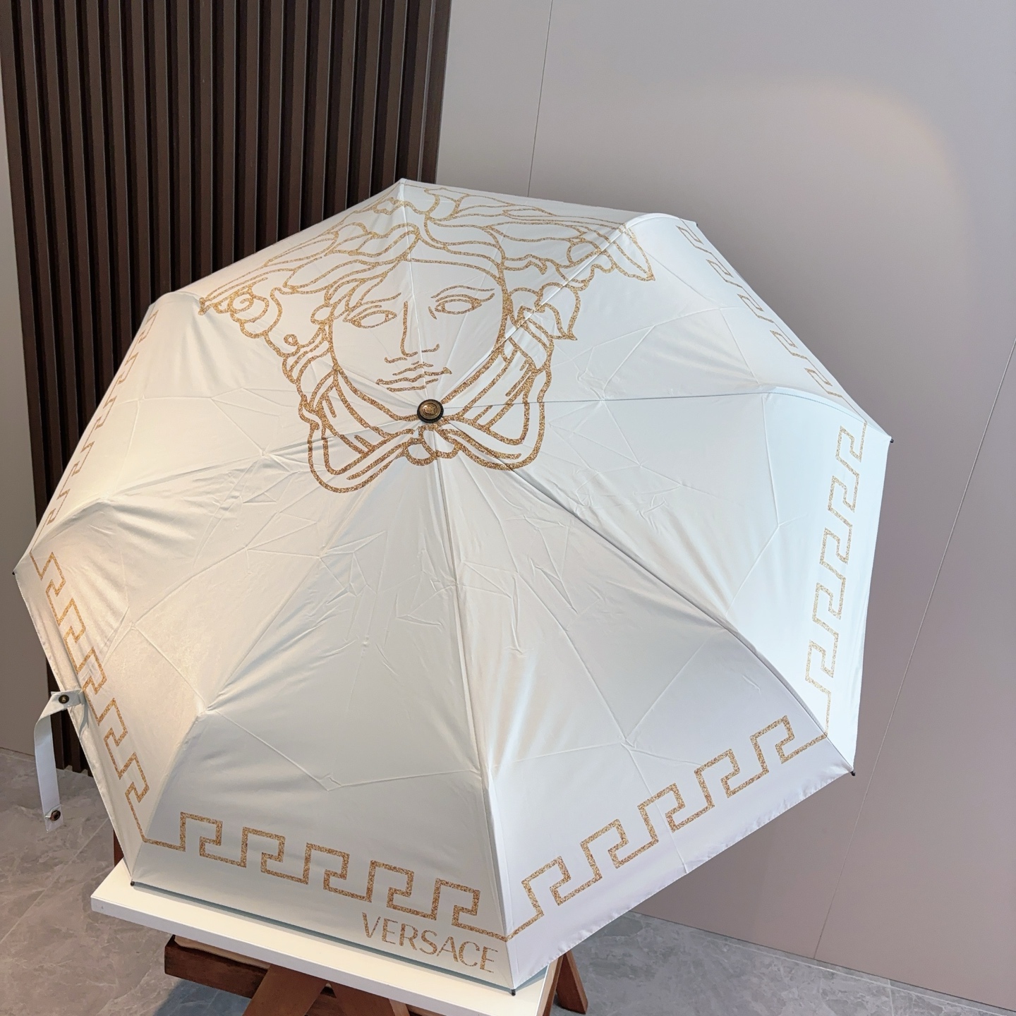  范思哲（VERSACE）新款 三折自动折叠晴雨伞 年度最新火爆单品  原单代工级品质 第一代210T碰