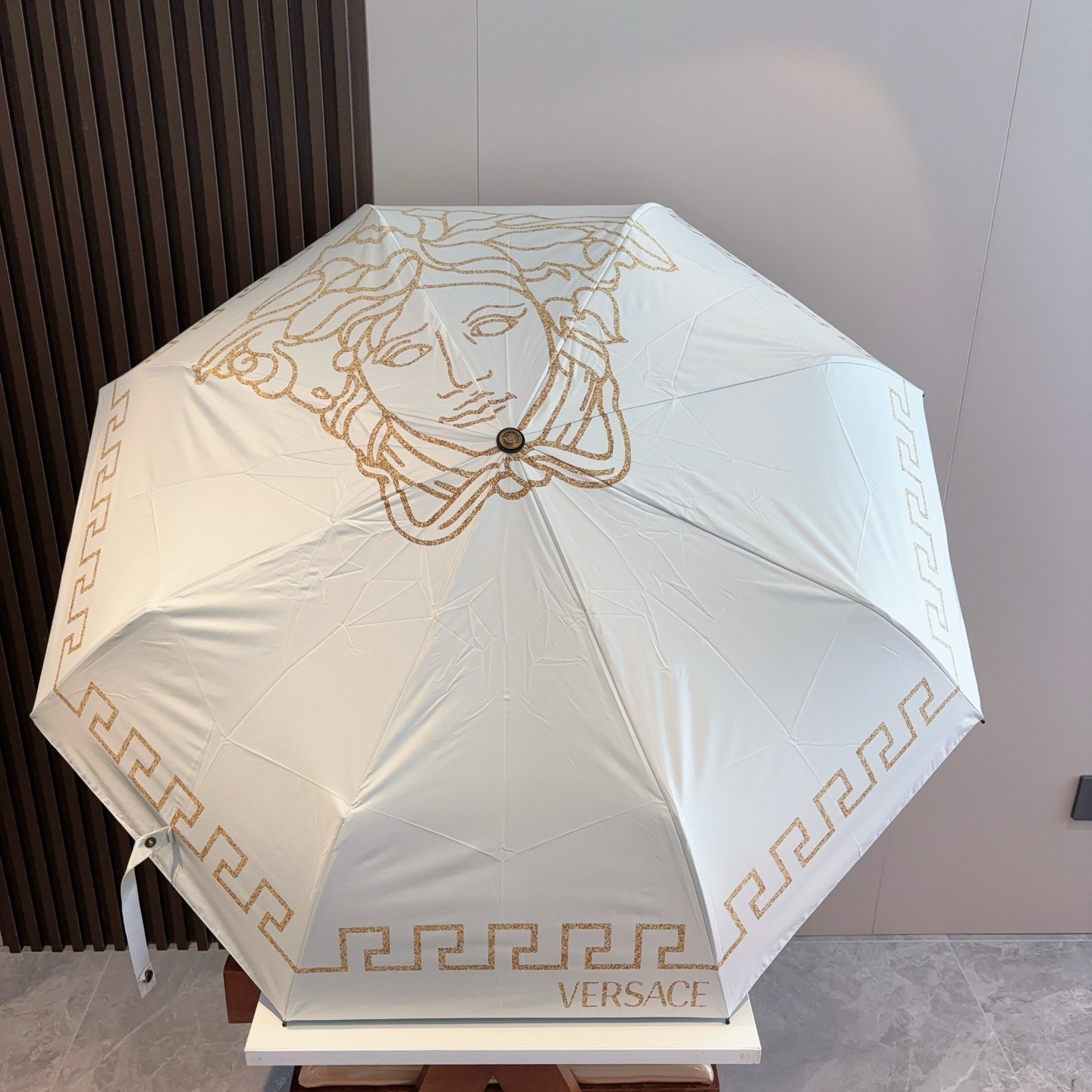  范思哲（VERSACE）新款 三折自动折叠晴雨伞 年度最新火爆单品  原单代工级品质 第一代210T碰