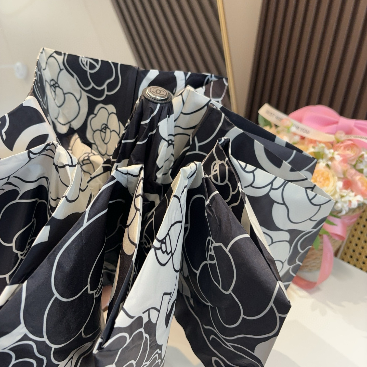  CHANEL香奈儿 三折自动折叠晴雨伞  时尚原单代工品质 细节精致 看得见的品质 打破一成不变 色泽