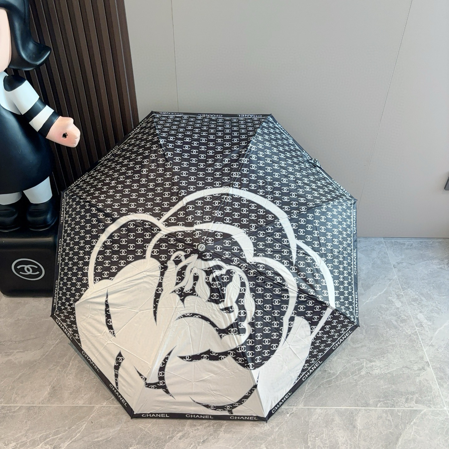  CHANEL（香奈儿）三折自动折叠晴雨伞 选用台湾进口UV防紫外线伞布 原单代工级品质  