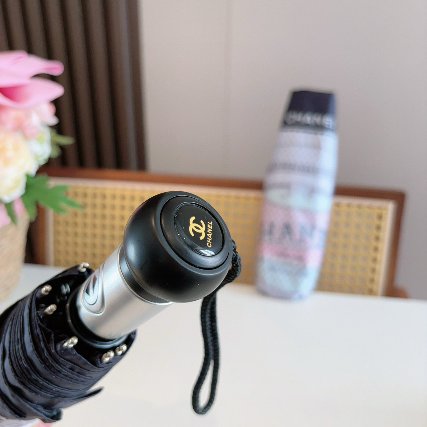  CHANEL（香奈儿）三折自动折叠晴雨伞 选用台湾进口UV防紫外线伞布 原单代工级品质 