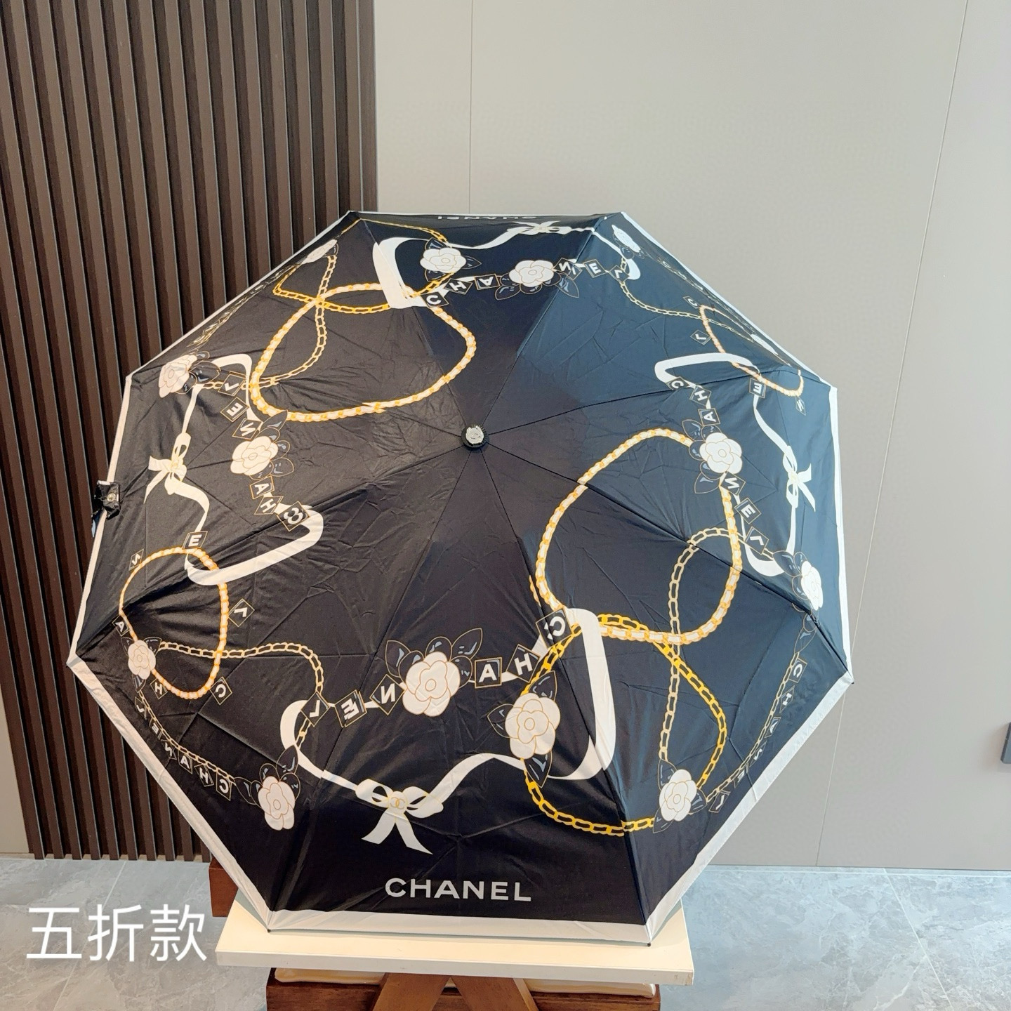  CHANEL（香奈儿）五折手动折叠晴雨伞 选用台 湾进口UV防紫外线伞布 原单代工级品质  🌹2色