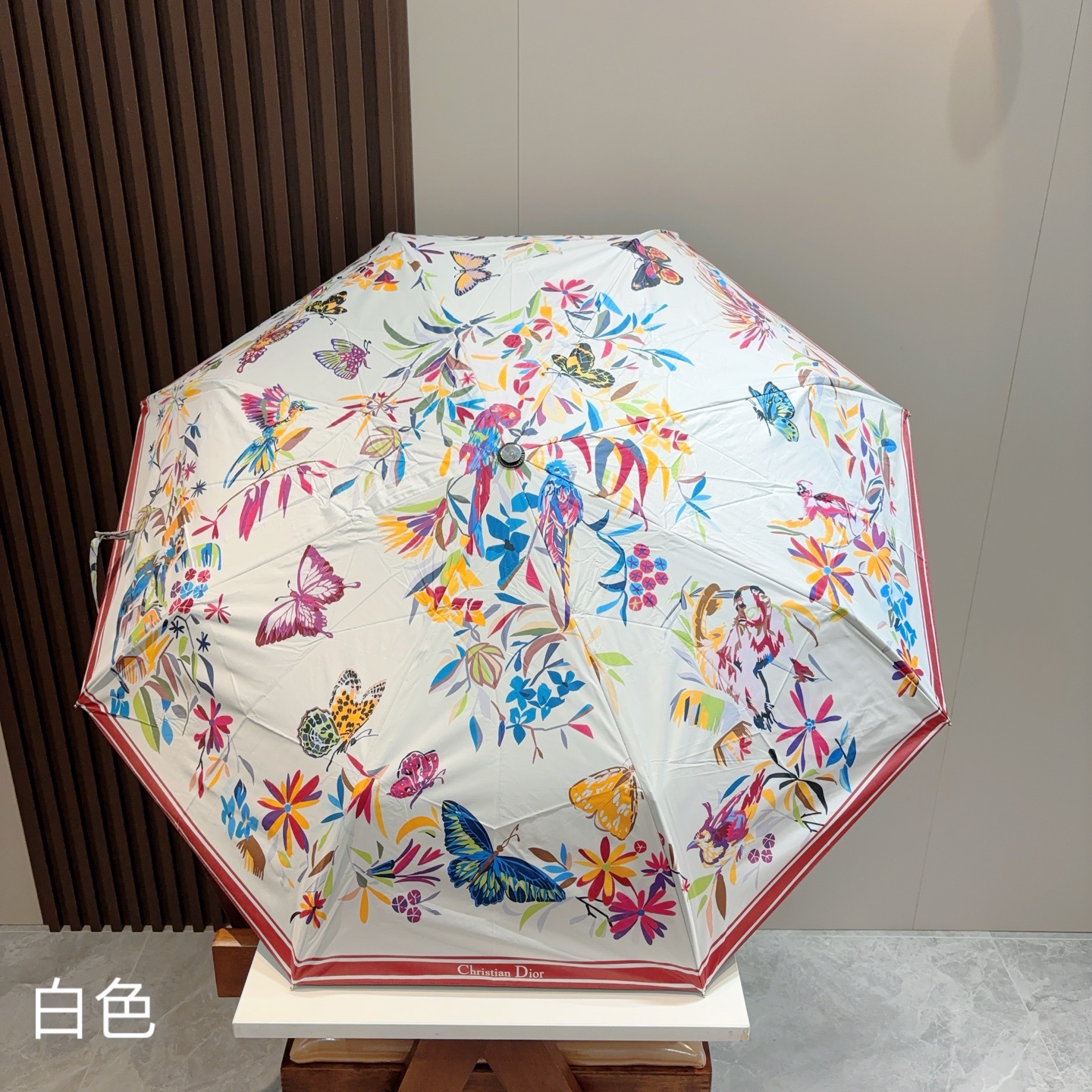  DIOR（迪奥）三折自动折叠晴雨伞  时尚原单代工品质 细节精致 看得见的品质 打破一成不变 色泽纯正