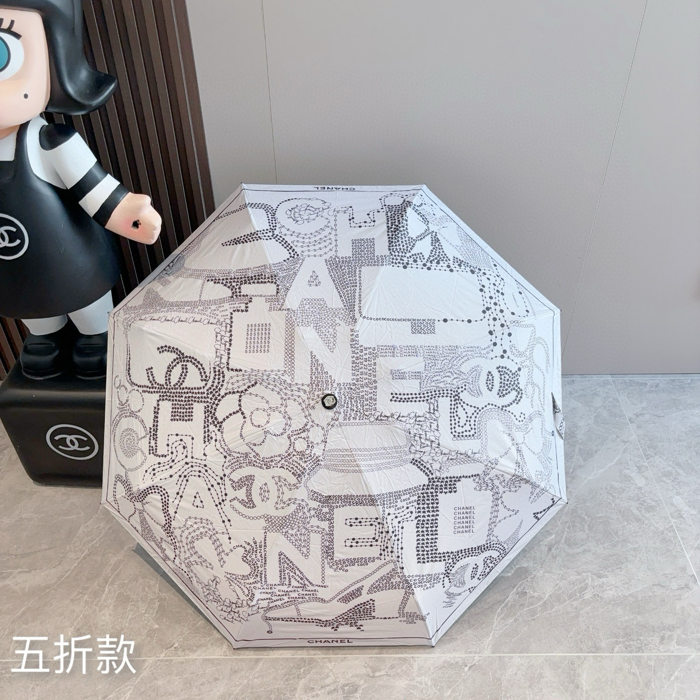  CHANEL（香奈儿）五折手动折叠晴雨伞 选用台 湾进口UV防紫外线伞布 原单代工级品质  🌹2色
