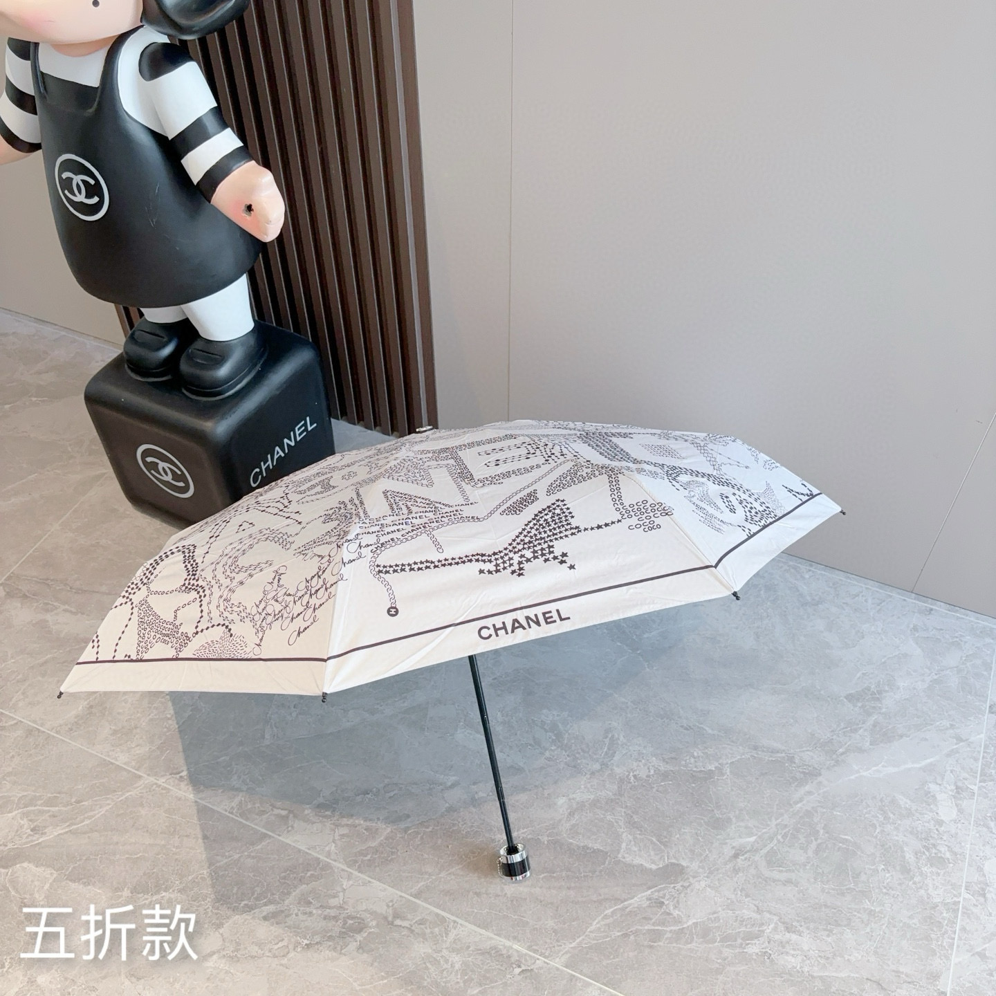  CHANEL（香奈儿）五折手动折叠晴雨伞 选用台 湾进口UV防紫外线伞布 原单代工级品质  🌹2色