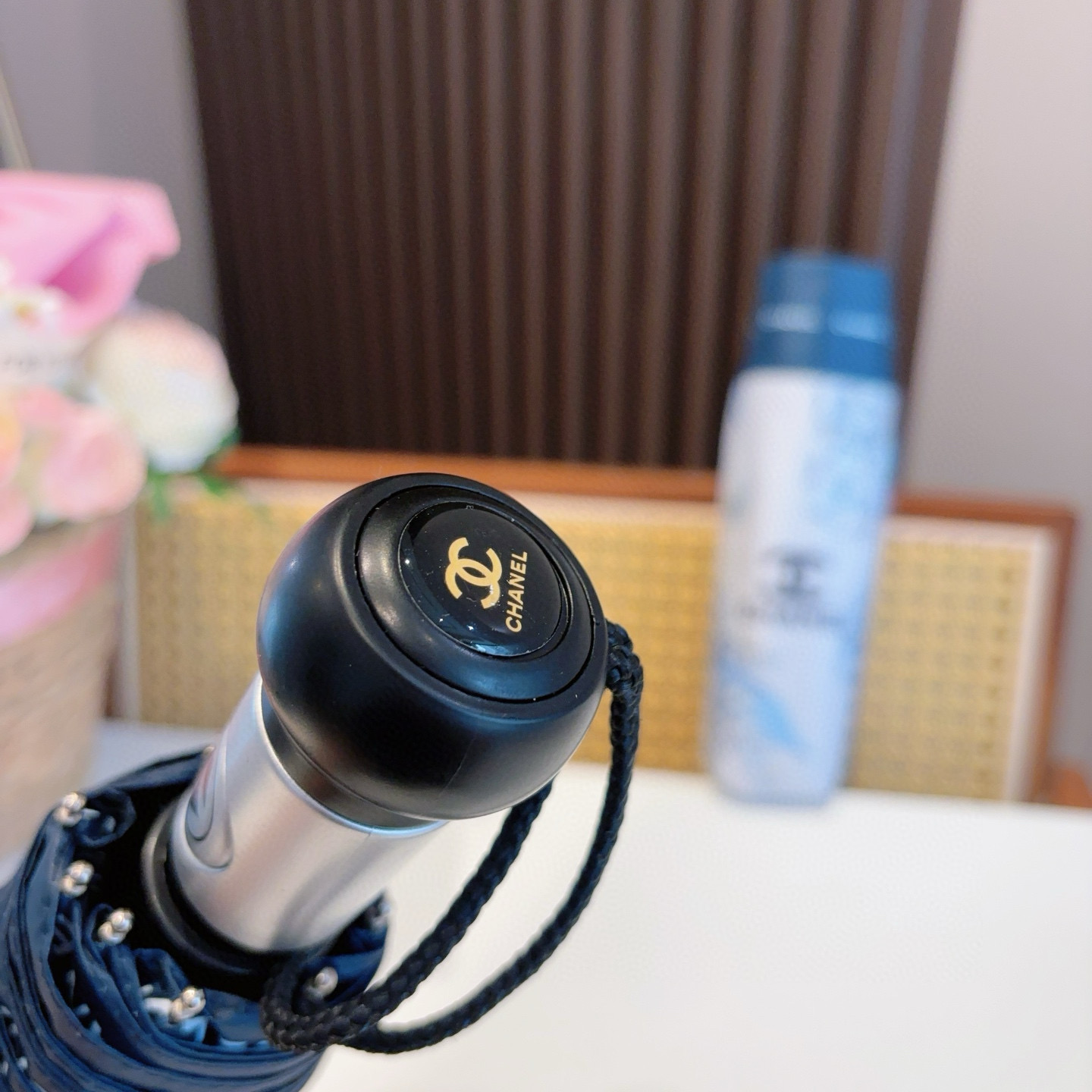  CHANEL（香奈儿）三折自动折叠晴雨伞 选用台湾进口UV防紫外线伞布 原单代工级品质 