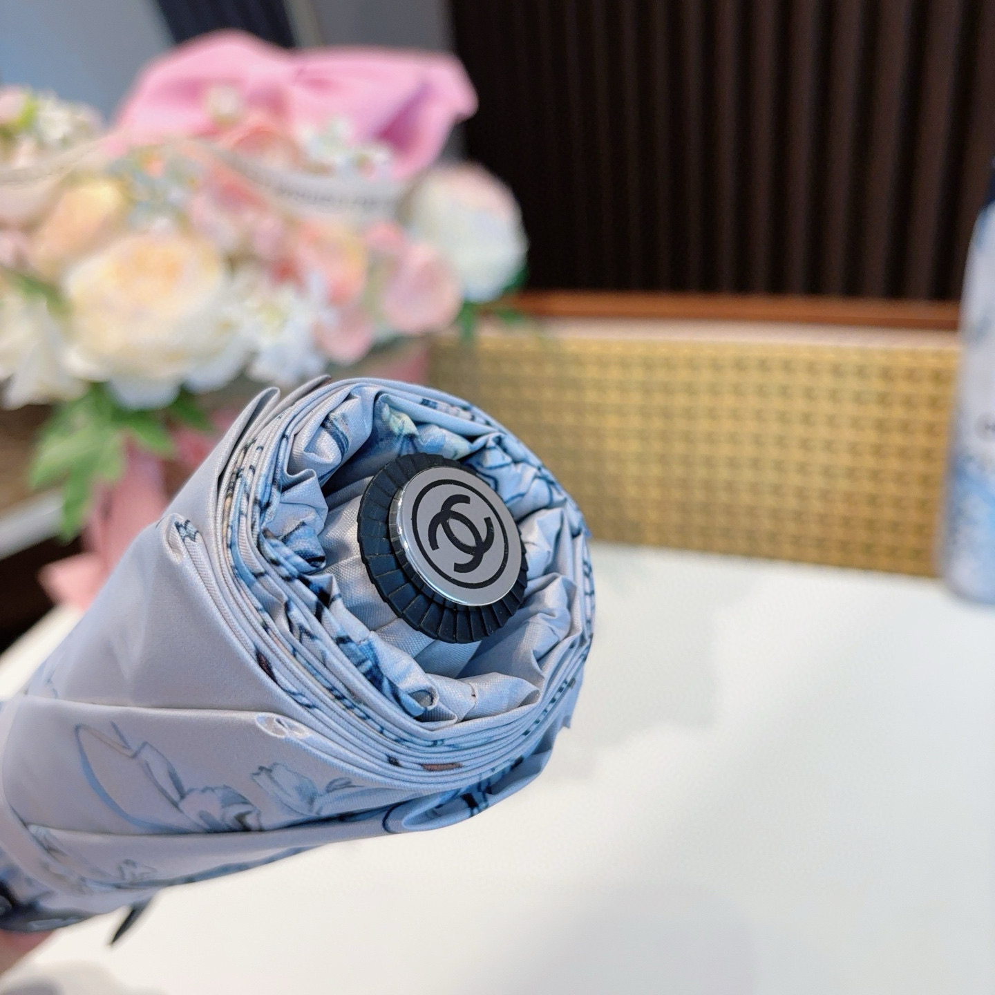  CHANEL（香奈儿）三折自动折叠晴雨伞 选用台湾进口UV防紫外线伞布 原单代工级品质 