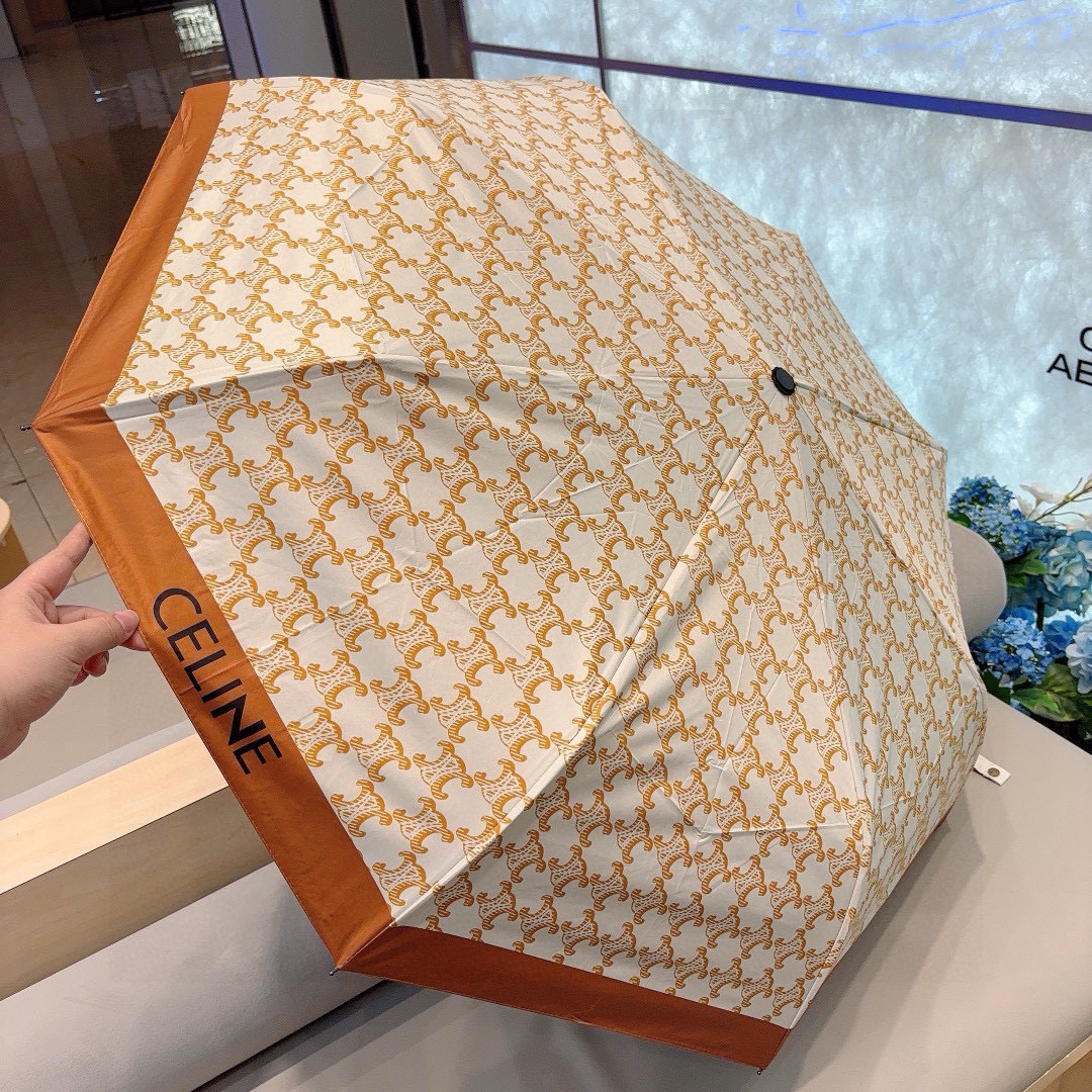  Céline 赛琳 凯旋门新款 三折自动折叠晴雨伞 选用台湾进口UV防紫外线伞布 原单代工级品质 2色