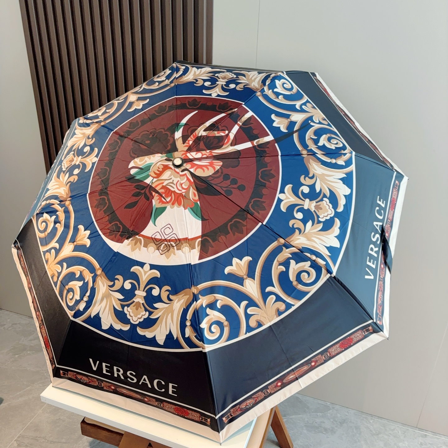  范思哲（VERSACE）新款 三折自动折叠晴雨伞 年度最新火爆单品  原单代工级品质 第一代210T碰