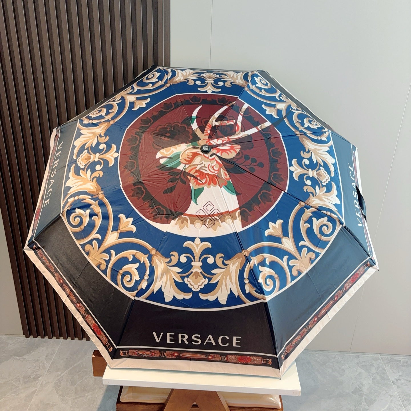  范思哲（VERSACE）新款 三折自动折叠晴雨伞 年度最新火爆单品  原单代工级品质 第一代210T碰
