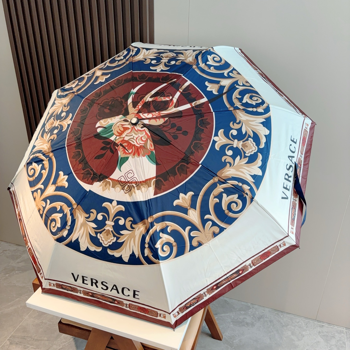  范思哲（VERSACE）新款 三折自动折叠晴雨伞 年度最新火爆单品  原单代工级品质 第一代210T碰